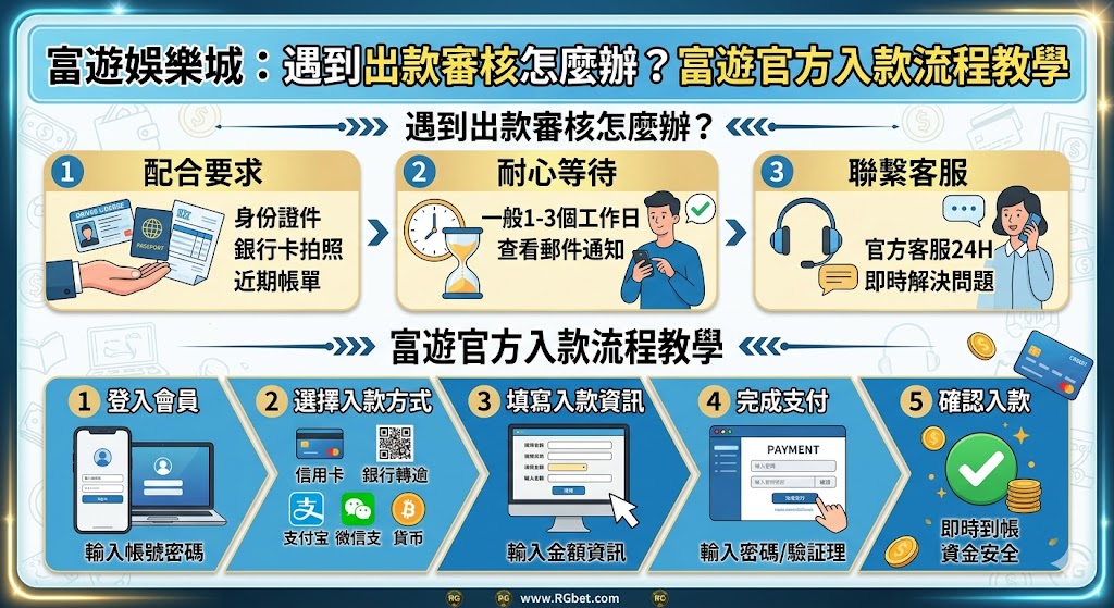 富遊娛樂城：遇到出款審核怎麼辦？富遊官方入款流程教學
