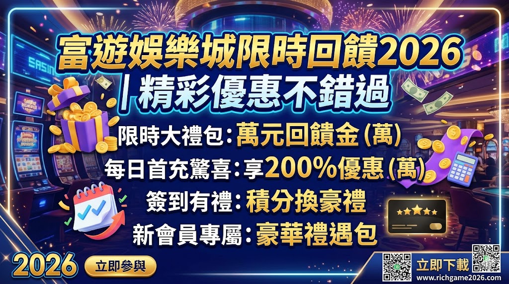 2026富遊娛樂城限時優惠回饋活動
